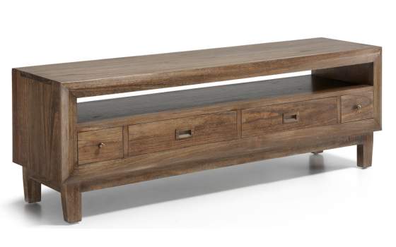 Mueble TV Colonial Sindoro 4 Cajones y Hueco Central