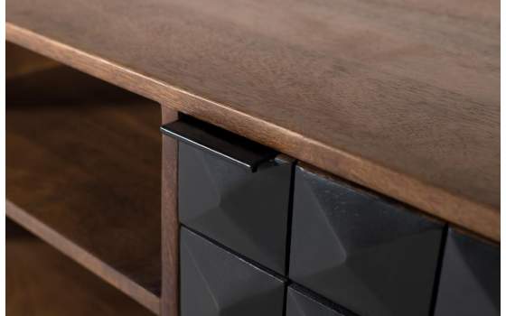 Mueble TV Contemporaneo 2 Puertas 2 Estantes Angiot