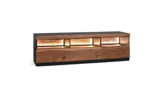 Mueble TV Contemporaneo 3 Cajones Acacia Serie Arteluz