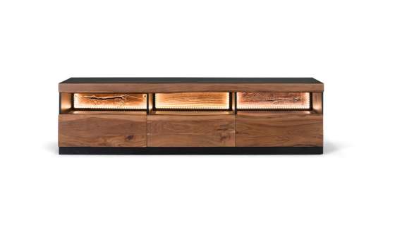 Mueble TV Contemporaneo 3 Cajones Acacia Serie Arteluz