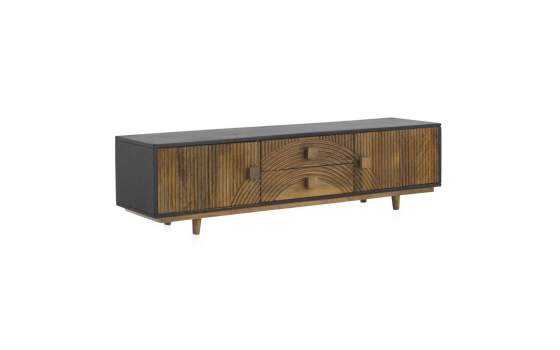 Mueble TV Diseño 2 Puertas 2 Cajones Decorados Serie Adialt