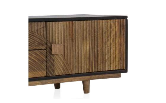Mueble TV Diseño 2 Puertas 2 Cajones Decorados Serie Adialt