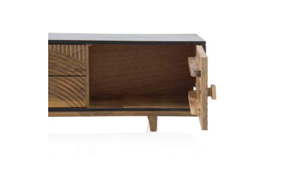 Mueble TV Diseño 2 Puertas 2 Cajones Decorados Serie Adialt