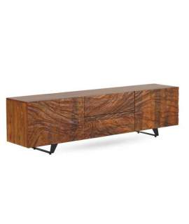 Mueble TV Diseño  2 Puertas 2 Cajones Labrados Serie Alveza
