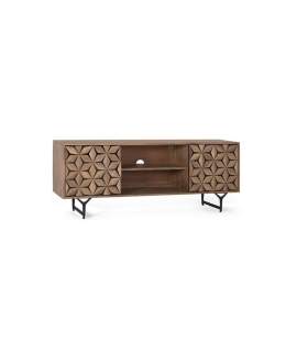 Mueble TV Diseño 2 Puertas Decoradas Estrellas Destrans