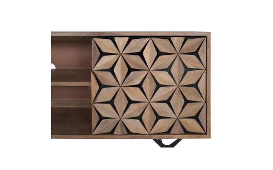 Mueble TV Diseño 2 Puertas Decoradas Estrellas Destrans