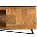 Mueble TV Diseño 2 Puertas Tapa Negra Serie Adarbe
