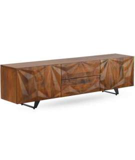 Mueble TV Diseño Actual 2 Puertas 2 Cajones Serie Albelo