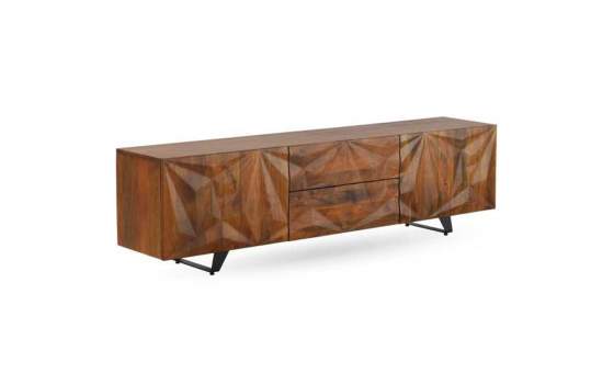 Mueble TV Diseño Actual 2 Puertas 2 Cajones Serie Albelo