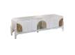 Mueble TV Diseño Actual Blanco 4 Puertas - Serie Alterici
