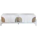 Mueble TV Diseño Actual Blanco 4 Puertas - Serie Alterici
