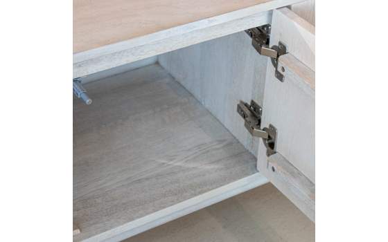 Mueble TV Diseño Actual Blanco 4 Puertas - Serie Alterici