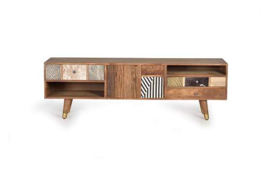 Mueble TV Diseño Actual Colores Serie Boazca