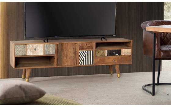 Mueble TV Diseño Actual Colores Serie Boazca