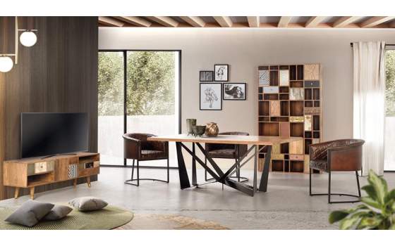 Mueble TV Diseño Actual Colores Serie Boazca