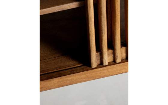 Mueble TV Diseño Enrejado 1 Puerta Corredera Serie Trevoux