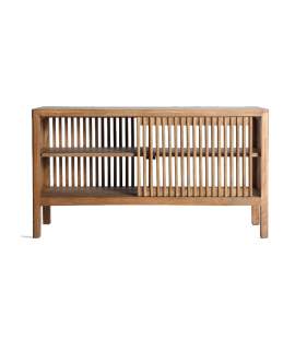 Mueble TV Diseño Enrejado 1 Puerta Corredera Serie Trevoux