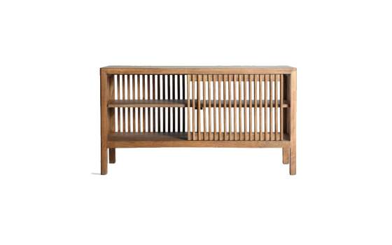 Mueble TV Diseño Enrejado 1 Puerta Corredera Serie Trevoux