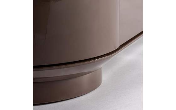 Mueble TV Diseño Modernista Lacado Marrón Serie Trubia