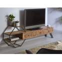 Mueble TV Estanteria Estilo Industrial Madera Forja Aoctan