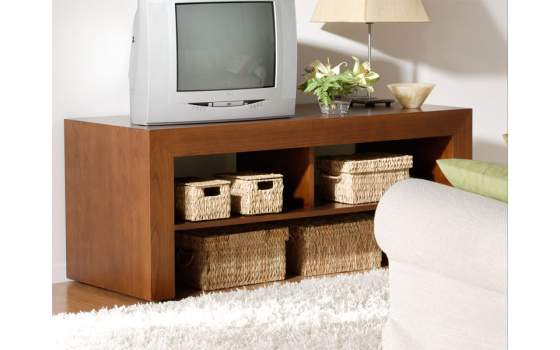 Mueble TV estilo colonial en 2 tamaños con estantes