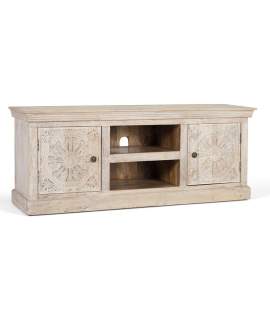 Mueble TV Etnico 2 Puertas Talladas Serie Ateneas