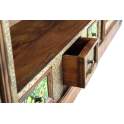 Mueble TV Etnico Ceramica Bronce Repujado Serie Aichen