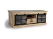 Mueble TV Industrial 1 Cajon 2 Puertas Correderas Atrato