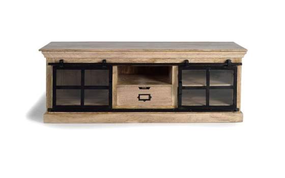 Mueble TV Industrial 1 Cajon 2 Puertas Correderas Atrato
