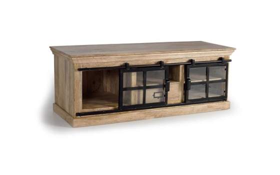 Mueble TV Industrial 1 Cajon 2 Puertas Correderas Atrato
