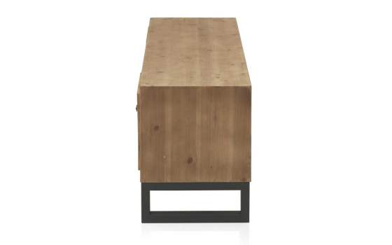 Mueble TV Industrial 1 Cajon 2 Puertas Madera Acero Natens