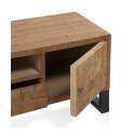 Mueble TV Industrial 1 Cajon 2 Puertas Madera Acero Natens