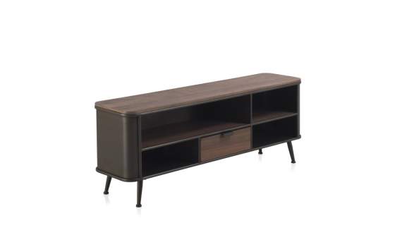 Mueble TV Industrial 1 Cajon Madera y Metal Serie Abrami
