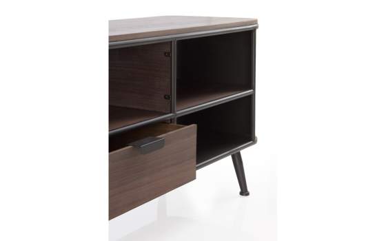 Mueble TV Industrial 1 Cajon Madera y Metal Serie Abrami