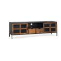 Mueble TV Industrial 2 Puertas 2 Cajones Serie Adeinas