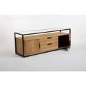 Mueble TV Industrial con 2 Cajones 2 Puertas Serie Brais