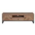 Mueble TV Industrial Madera Acacia Metal Serie Achert