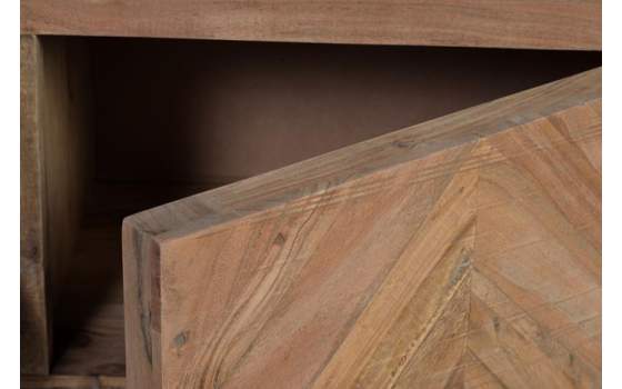 Mueble TV Industrial Madera Acacia Metal Serie Achert