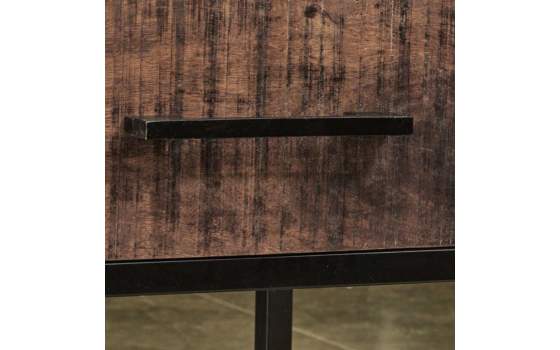 Mueble TV Industrial Madera Metal 2 Puertas 1 Cajon Delhi