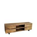 Mueble TV Industrial Madera y Forja 2 Puertas 2 Estantes Munich