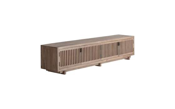 Mueble TV Japones en Mango 4 Puertas - Serie Gabia