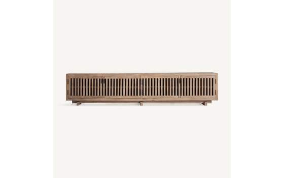 Mueble TV Japones en Mango 4 Puertas - Serie Gabia