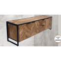 Mueble TV Madera Hierro Industrial 3 Puertas 2 Cajones Rustrie Mueble TV Madera Hierro Industrial 3 Puertas 2 Cajones Rustrie
