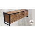 Mueble TV Madera Hierro Industrial 3 Puertas 2 Cajones Rustrie Mueble TV Madera Hierro Industrial 3 Puertas 2 Cajones Rustrie