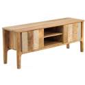 Mueble TV Madera Mango Gris Decape Natural Serie Atrade