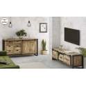 Mueble TV Madera Mango Hierro Estilo Industrial Serie Averrada