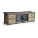 Mueble TV Madera Metal 2 Puertas Serie Arnizo