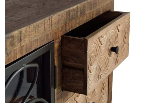 Mueble TV Madera Metal 2 Puertas Serie Arnizo
