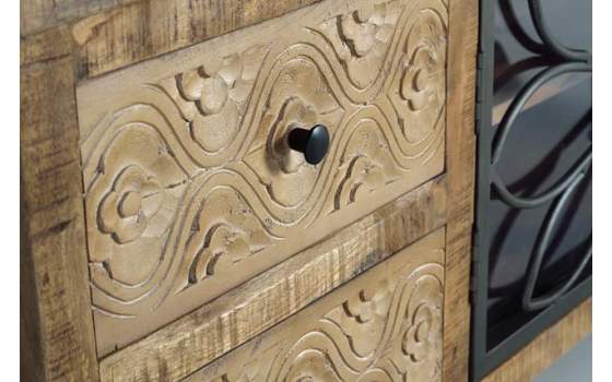 Mueble TV Madera Metal 2 Puertas Serie Arnizo