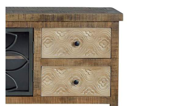 Mueble TV Madera Metal 2 Puertas Serie Arnizo